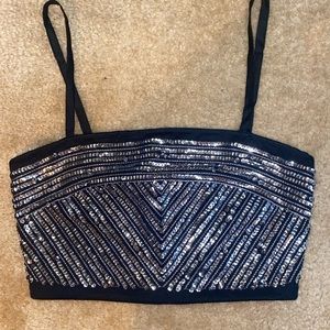 Sequin Crop Top